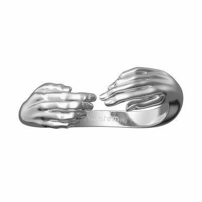 Кольцо Тянись до любви, серебро 925 — символ нежности и вдохновения