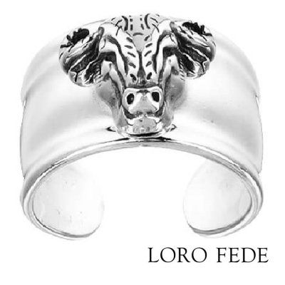 Кольцо Могущественный Бык, серебро 925