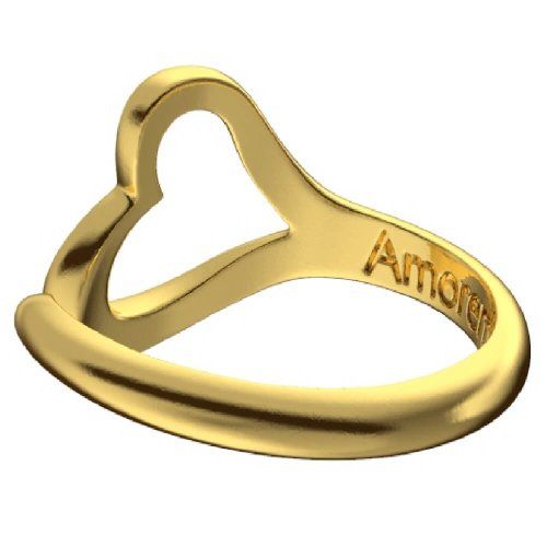 Безразмерное кольцо Сердце, золото 585 - Amorem фото 1 Аmorem