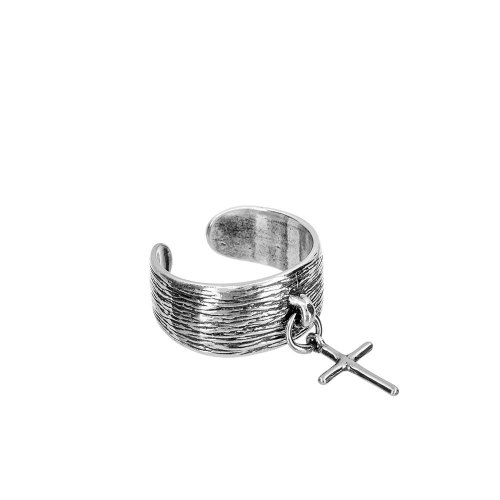 Кольцо Крест, серебро 925 фото 1 Аmorem