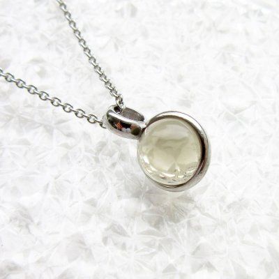 Колье Энергия расслабления, раухтопаз 8 мм, серебро 925