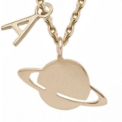 Колье Сатурн, золото 585  — символ космоса и познания